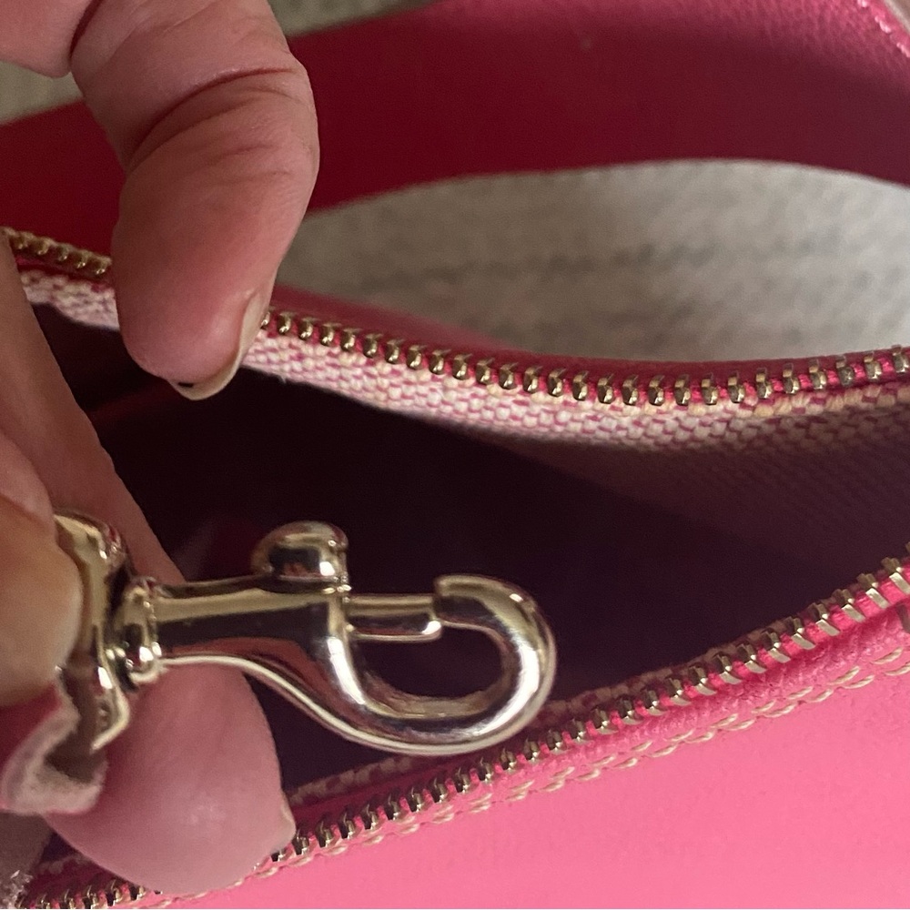 Dooney & Bourke Pink Leather Shoulder Bag - Picture 9 of 13